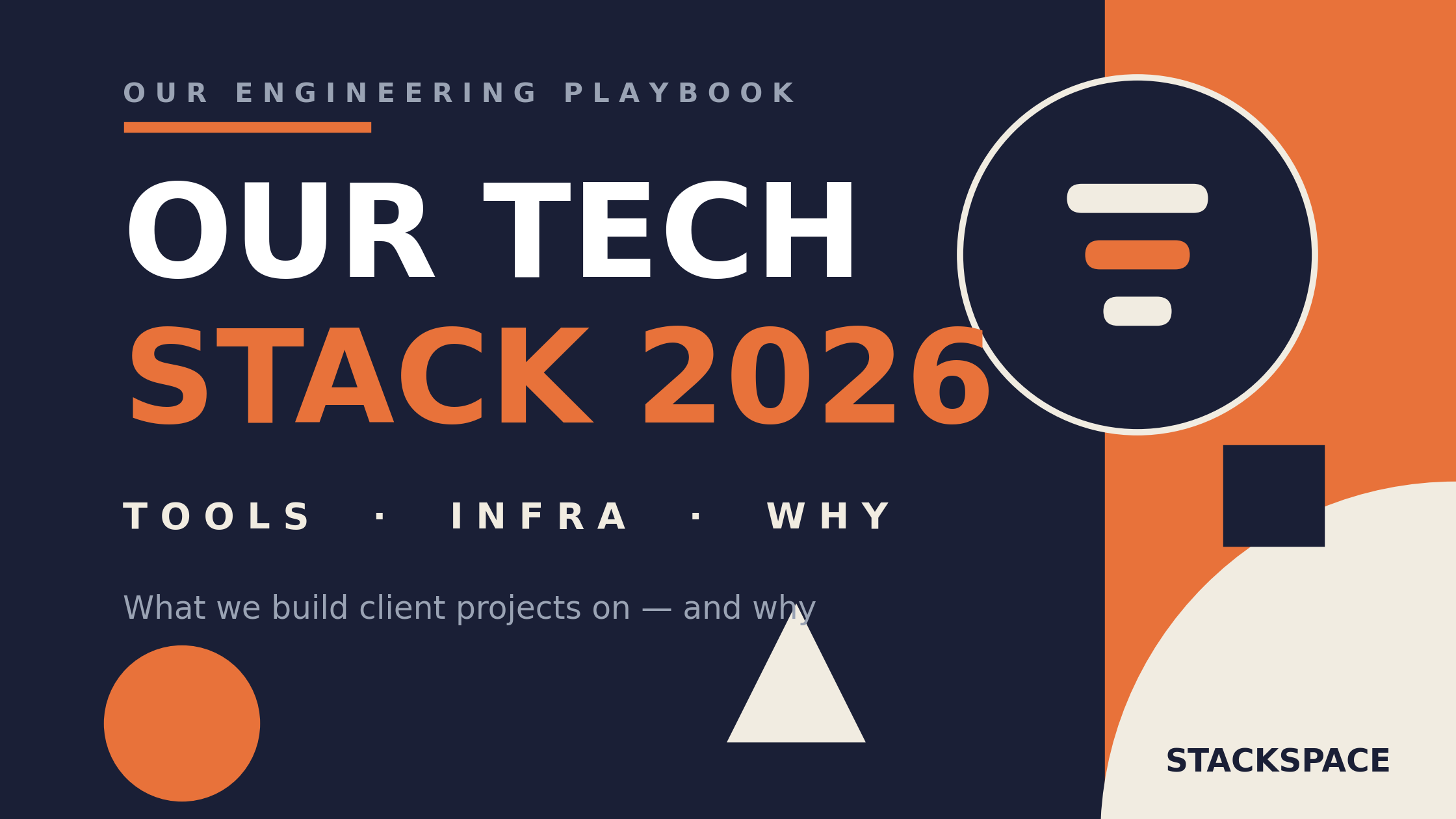 Our Tech Stack for Building Client Projects in 2026: Tools, Infra, and Why